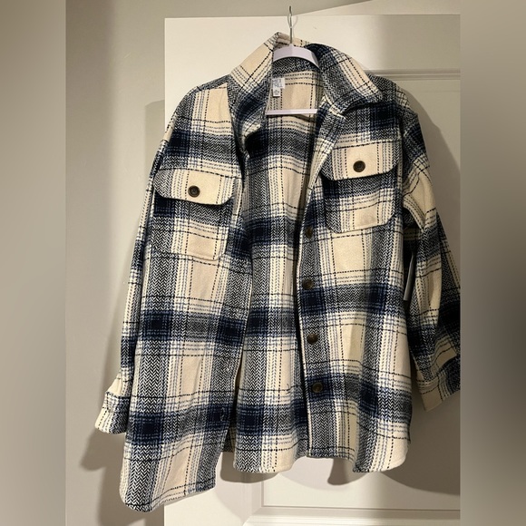 ❌SOLD❌NWT Time and Tru Women’s Size XL Shacket - Picture 1 of 9